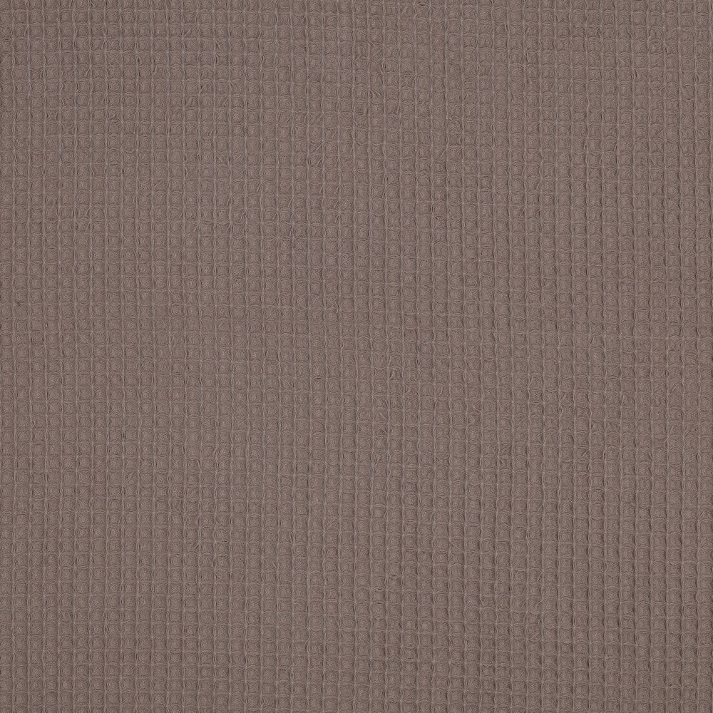 Waffelpiqué uni taupe