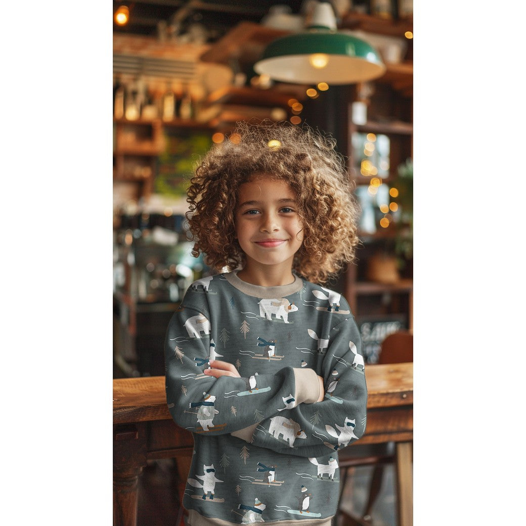 Sweat Weihnachten digital Winter Animals mistel