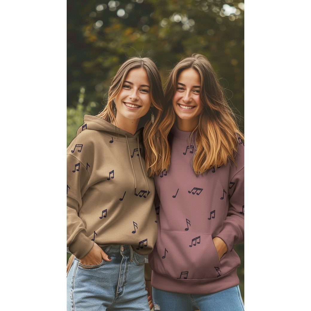 Sweat Jogging Musik Noten blau