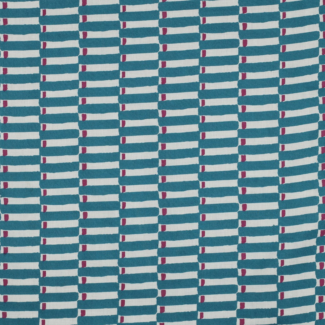 Handgefertigte Blockgedruckte geometrisch lila