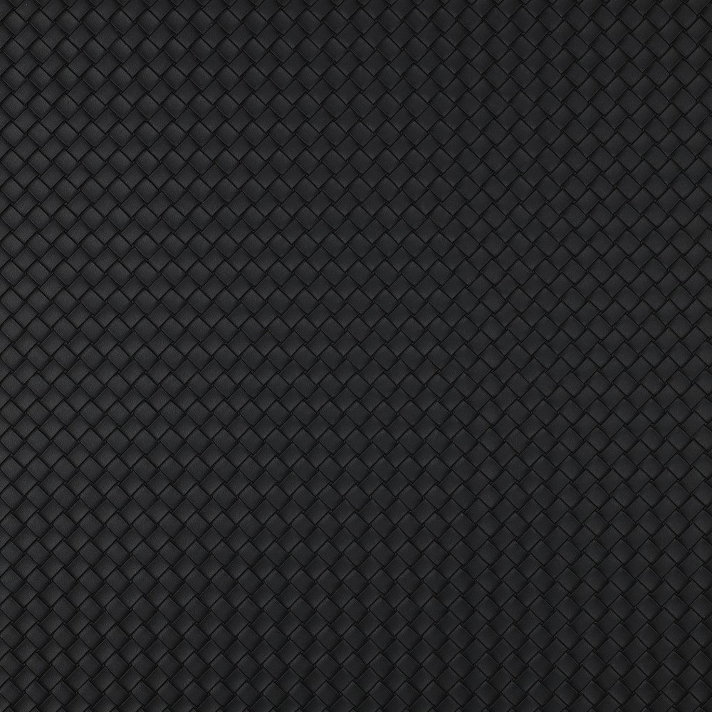 Kunstleder Woven klein schwarz
