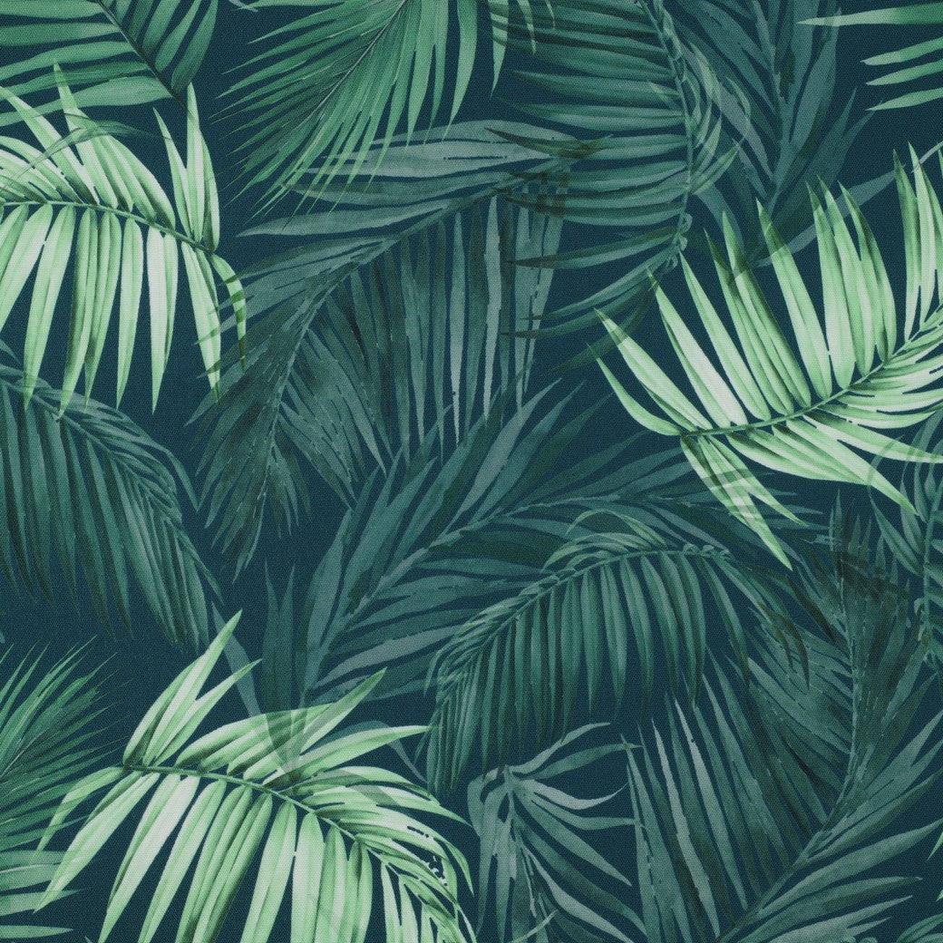 Canvas Outdoor Tischdecke wasserfest Leaves dunkelgrün