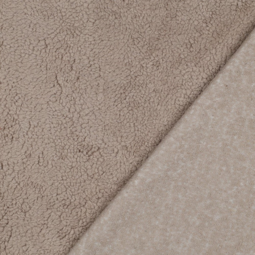 Baumwoll Teddy taupe