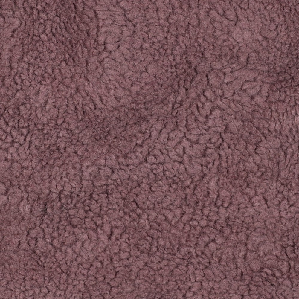 Baumwoll Teddy dunkel mauve