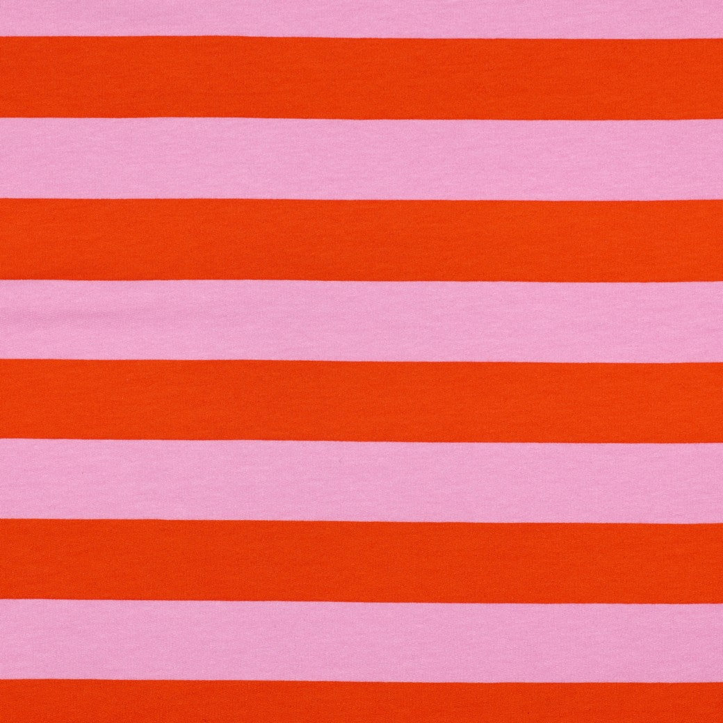 Sweat Soft Streifen orange rosa
