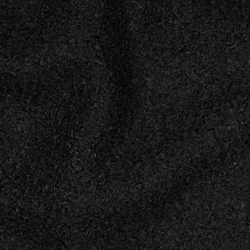 Bouclé uni schwarz