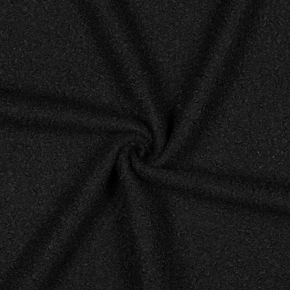 Bouclé uni schwarz