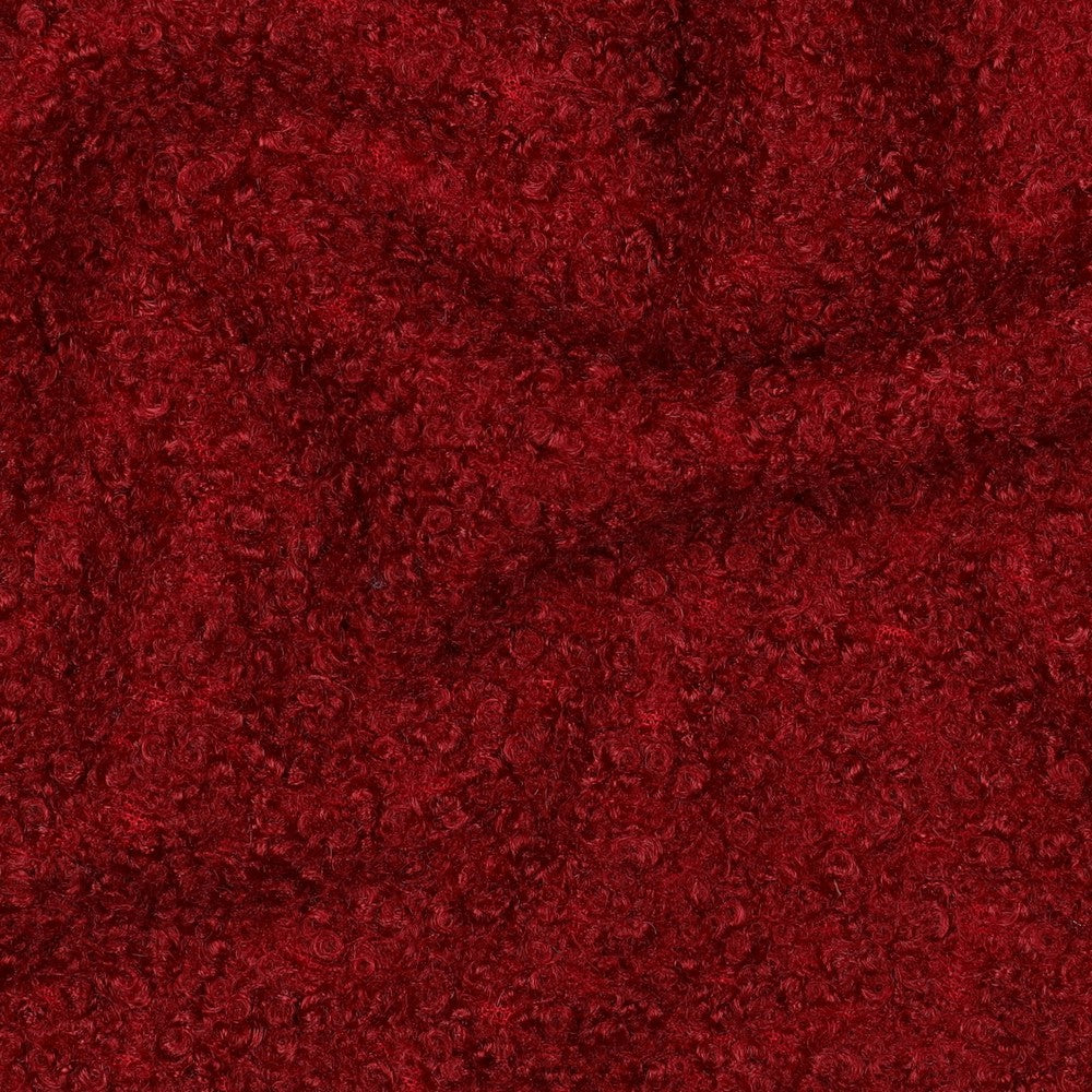 Bouclé uni weinrot