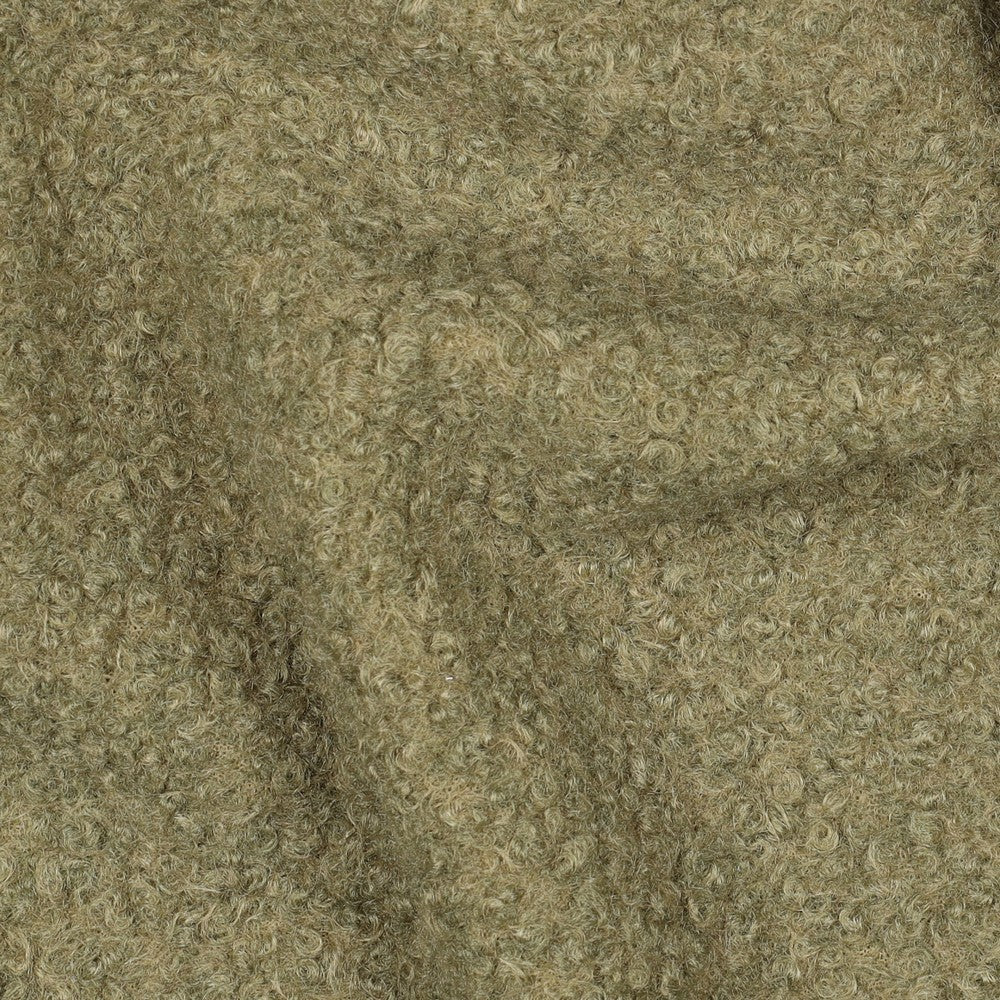 Bouclé uni moosgrün