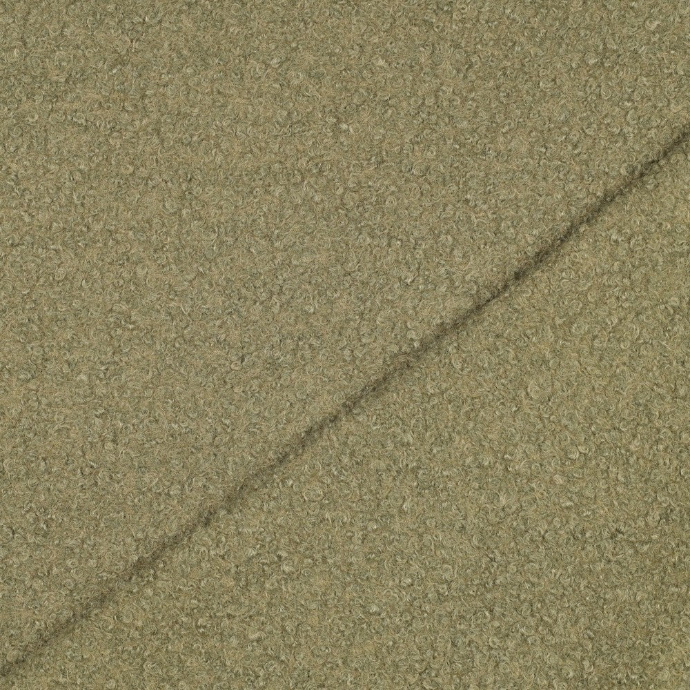 Bouclé uni moosgrün
