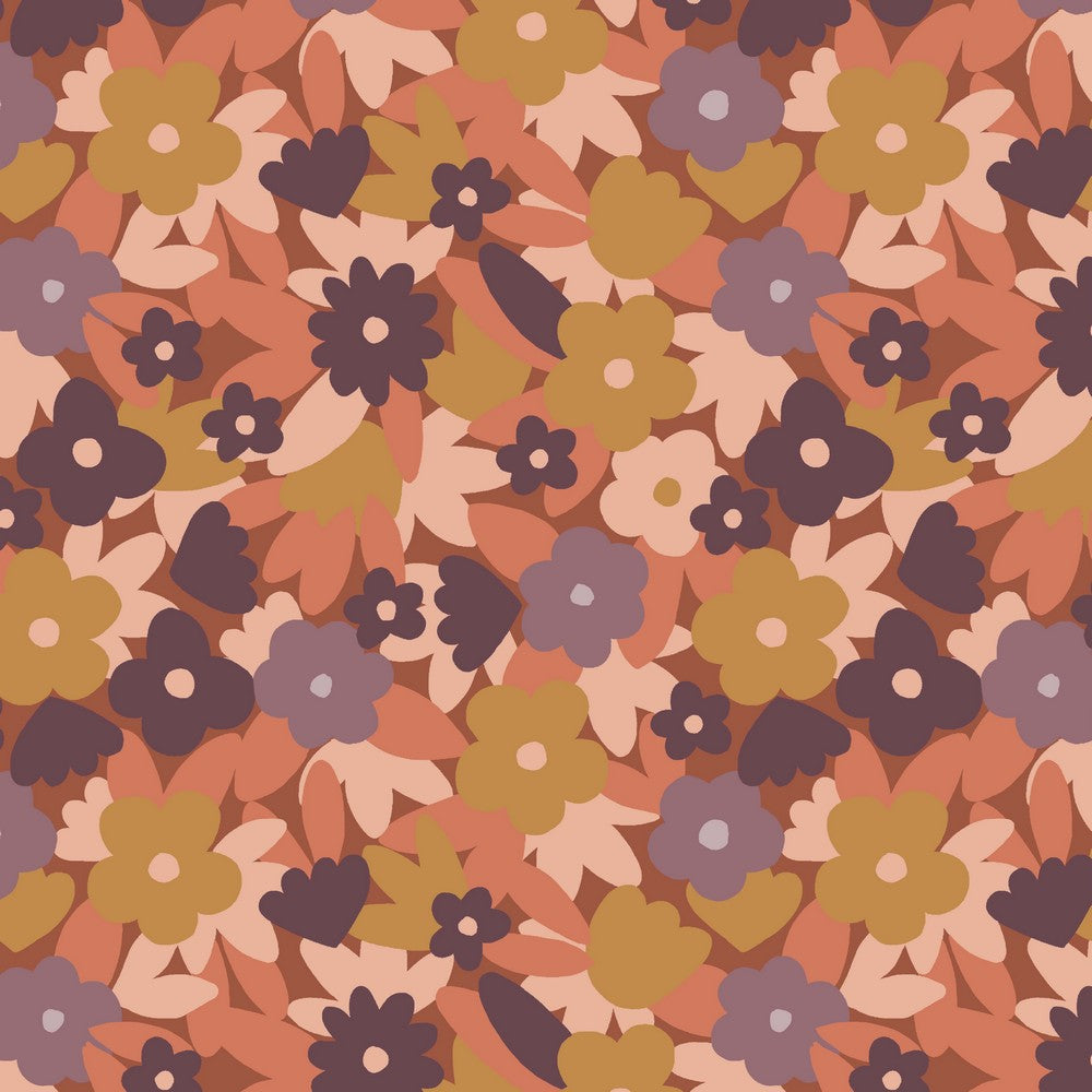 Sweat Soft Flowers cognac 1m