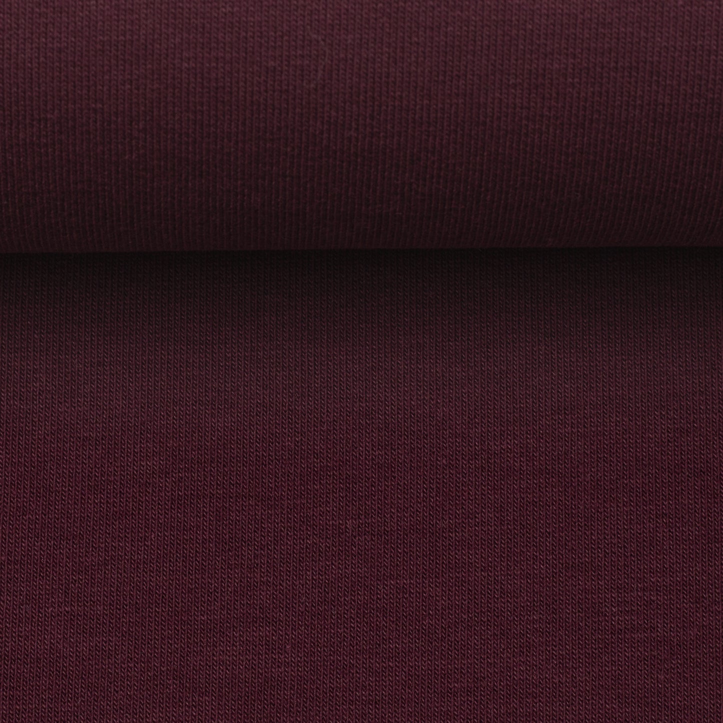 Sweat French Terry Maike uni aubergine RESTSTÜCK 0,47m