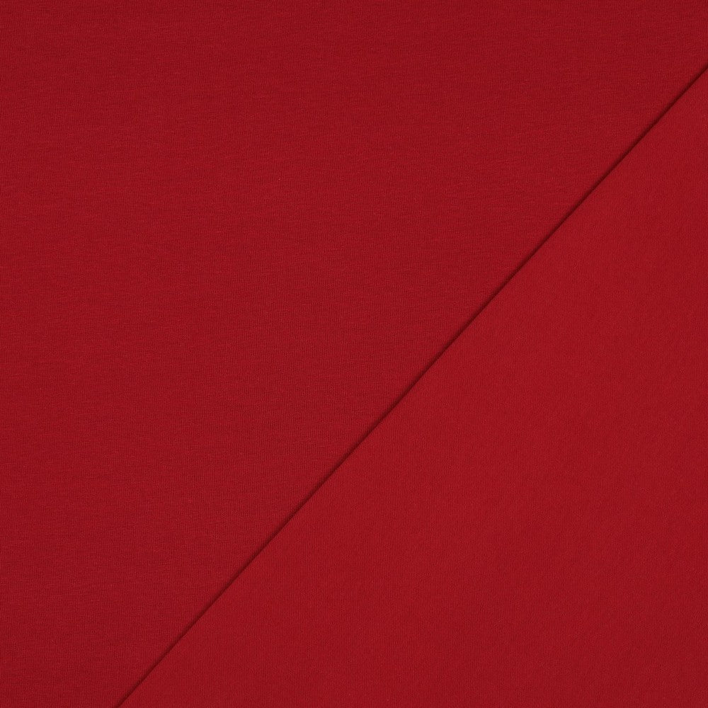Jersey uni Bio bordeaux