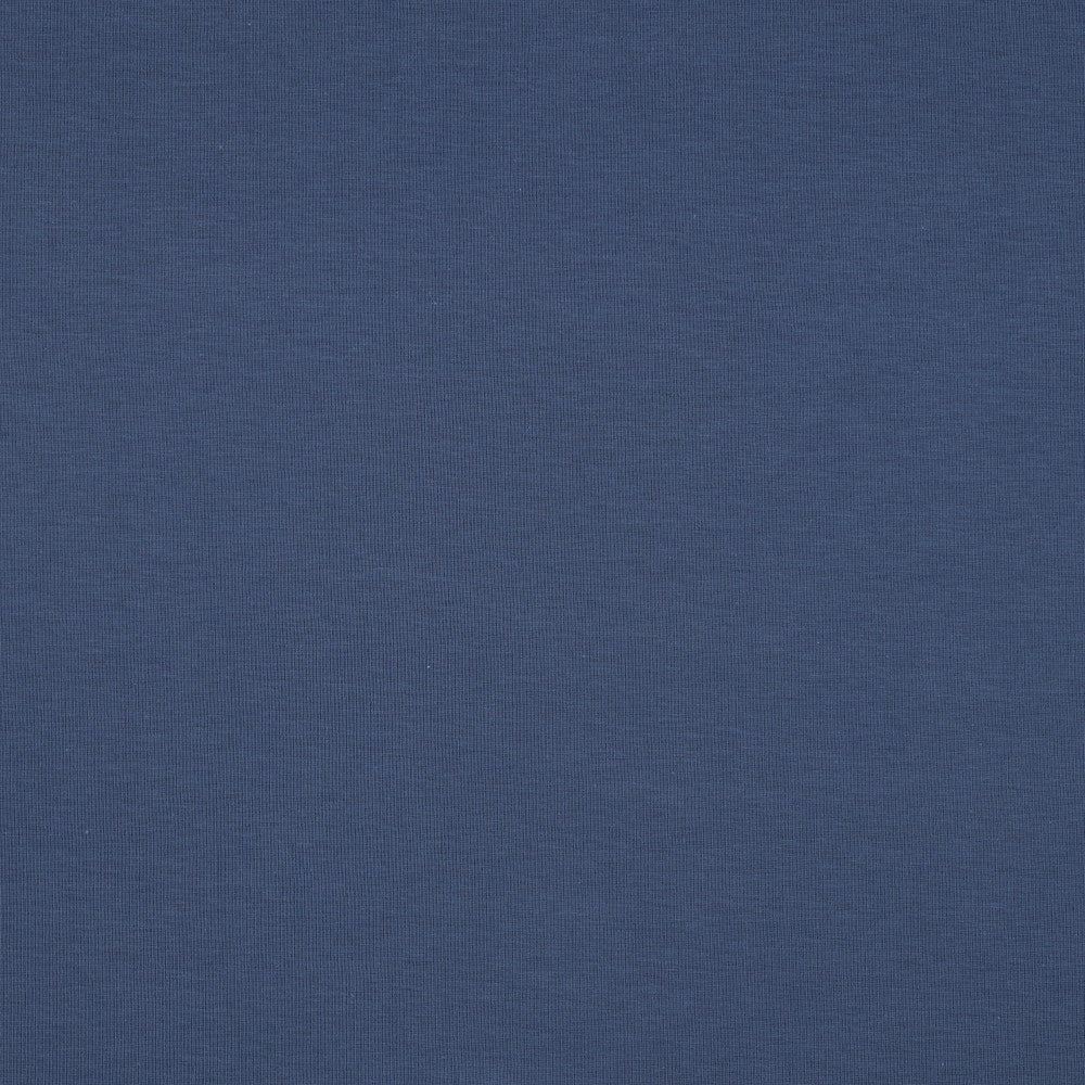 Jersey uni Bio indigo blau