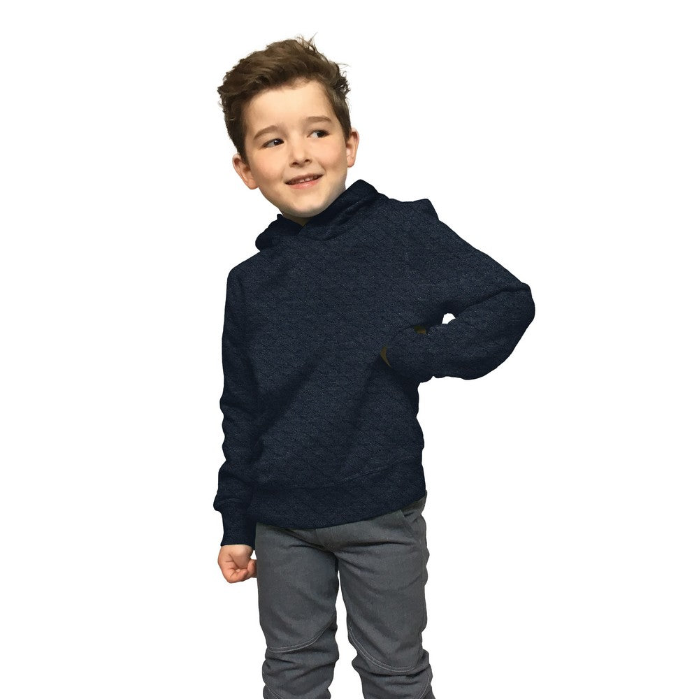 Sweatstoff Stepper Quilt grau meliert