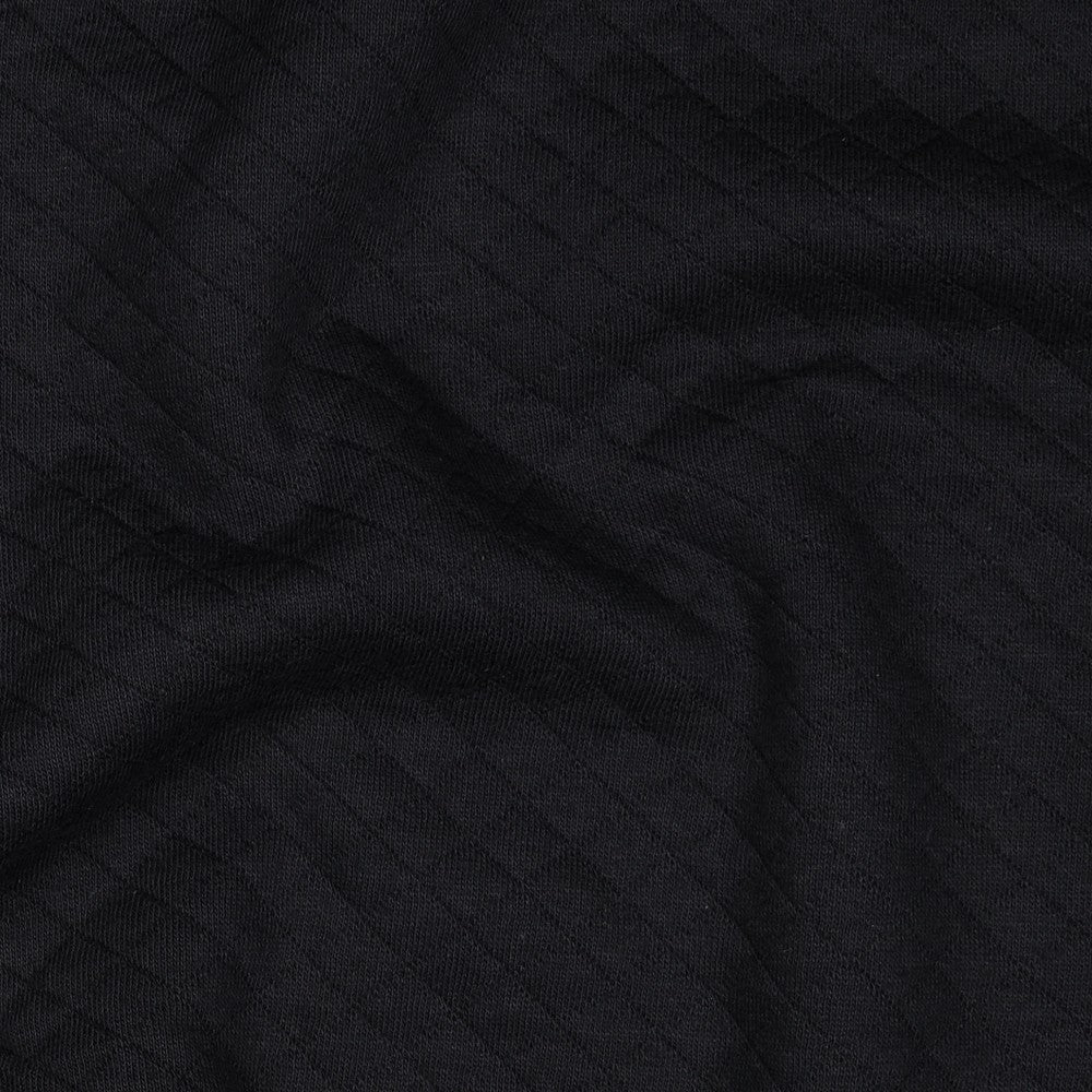 Sweatstoff Stepper Quilt schwarz