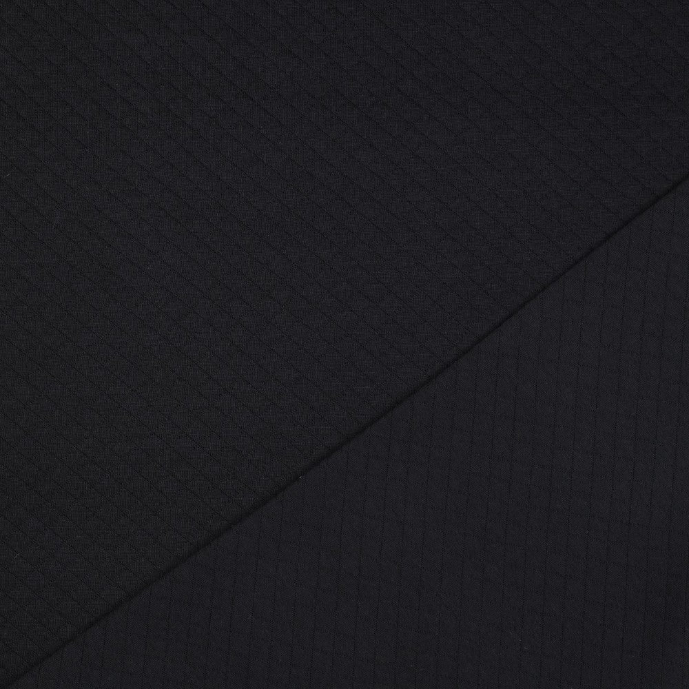 Sweatstoff Stepper Quilt schwarz