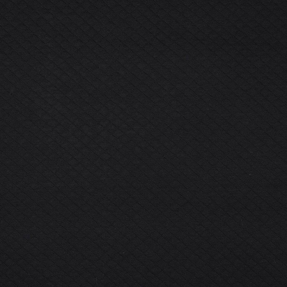 Sweatstoff Stepper Quilt schwarz