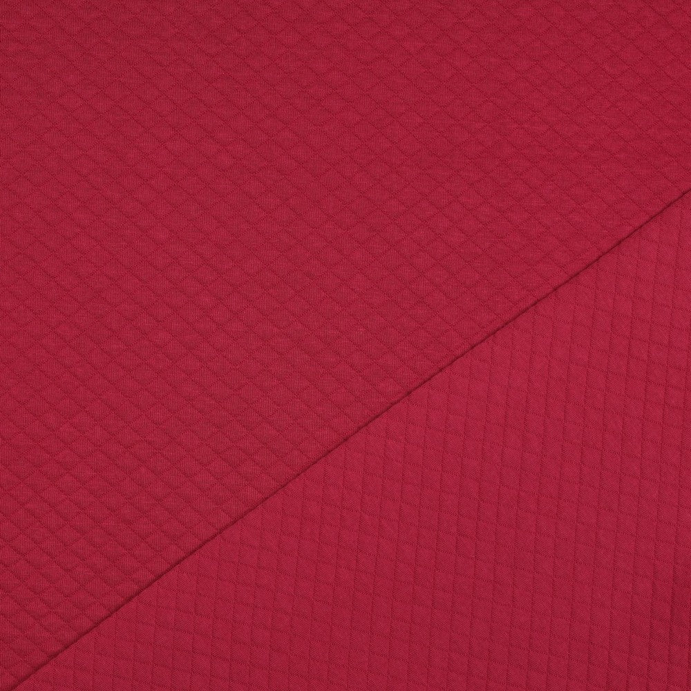 Sweatstoff Stepper Quilt cerise