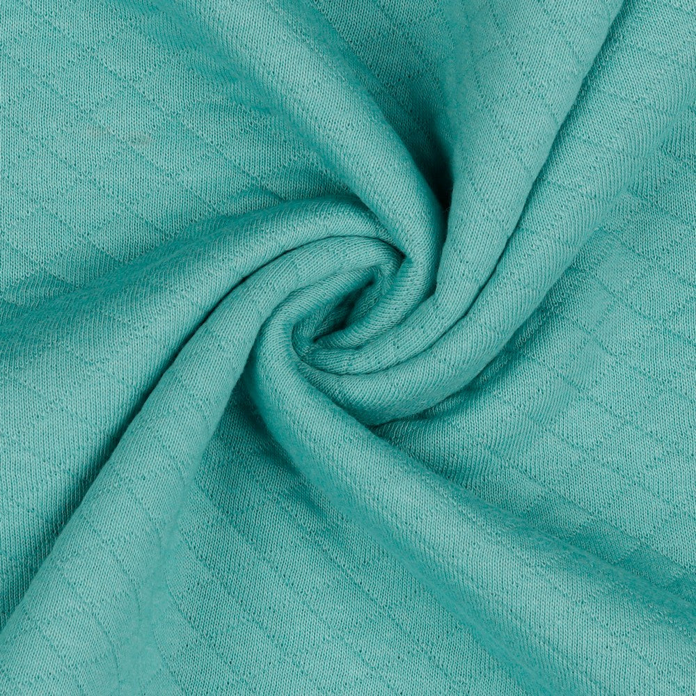 Sweatstoff Stepper Quilt hell petrol
