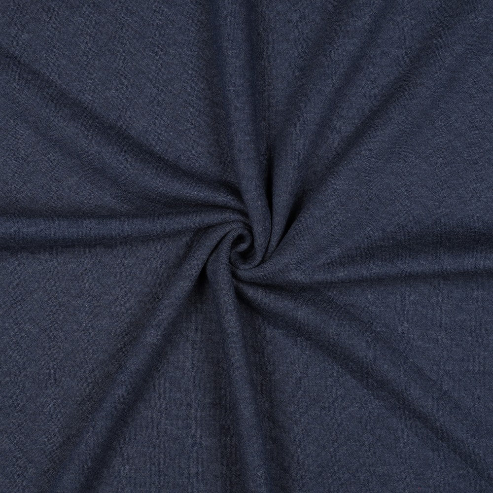 Sweatstoff Stepper Quilt indigo meliert