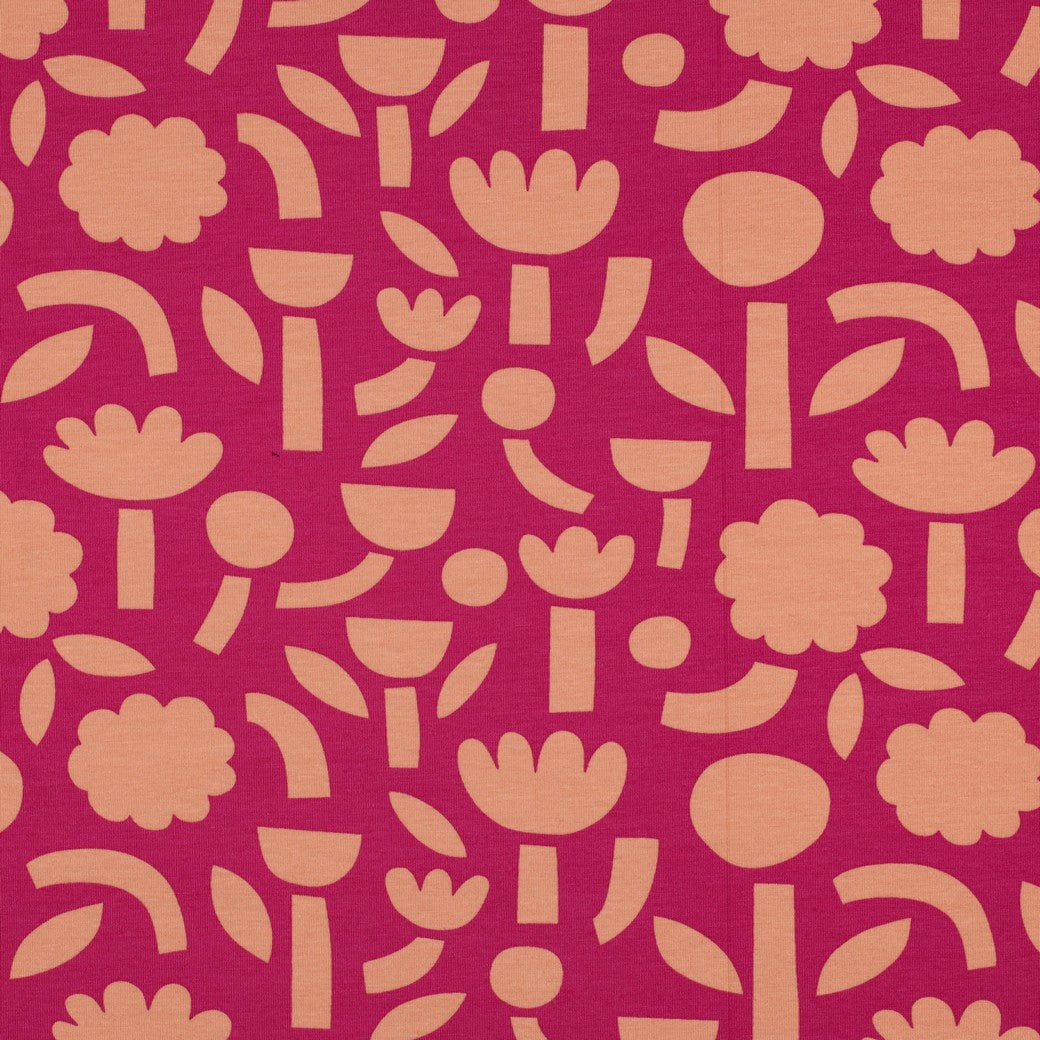 Jersey Bio Blumen by Jennifer Bouron fuchsia