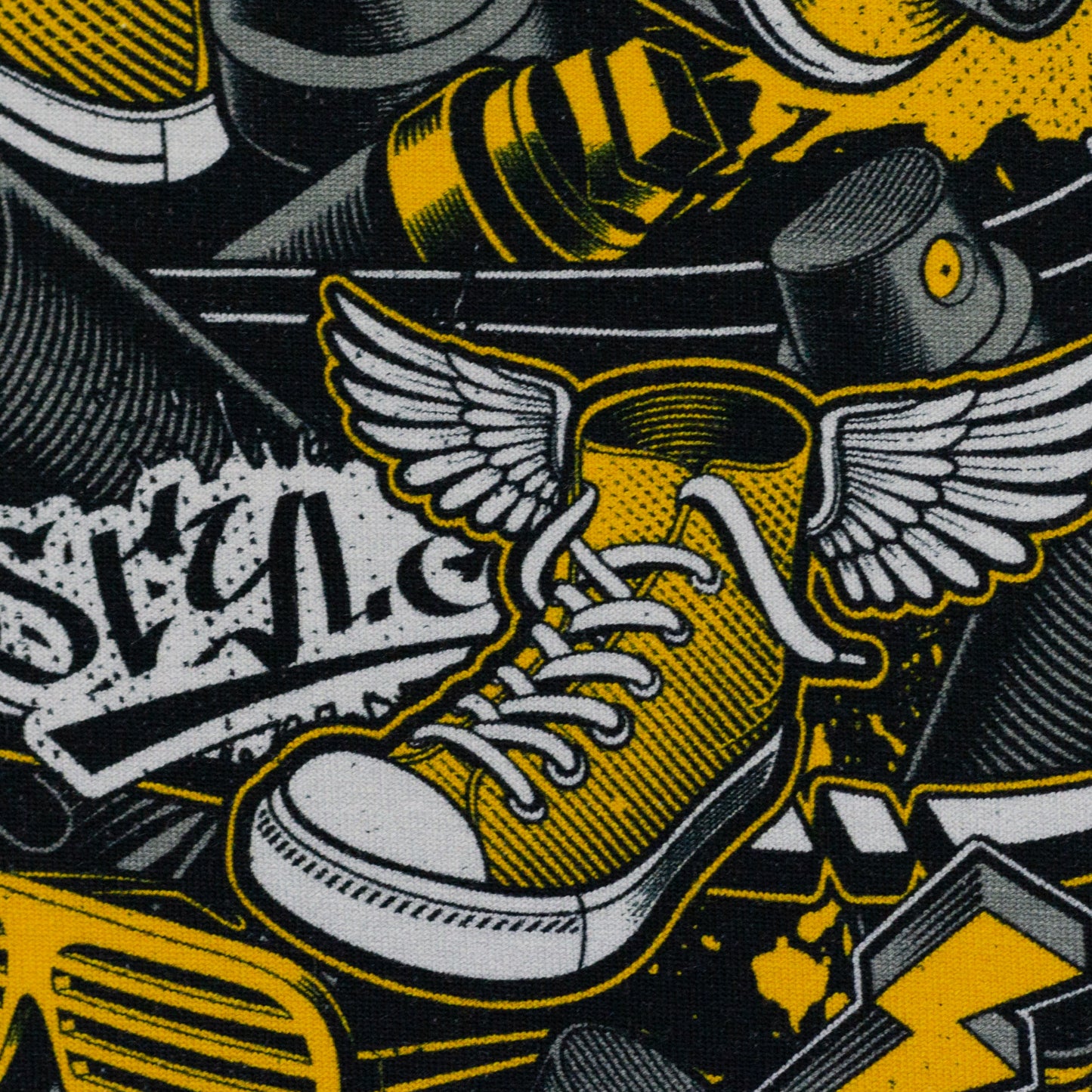 Sweat Turnschuhe senf schwarz anthrazit