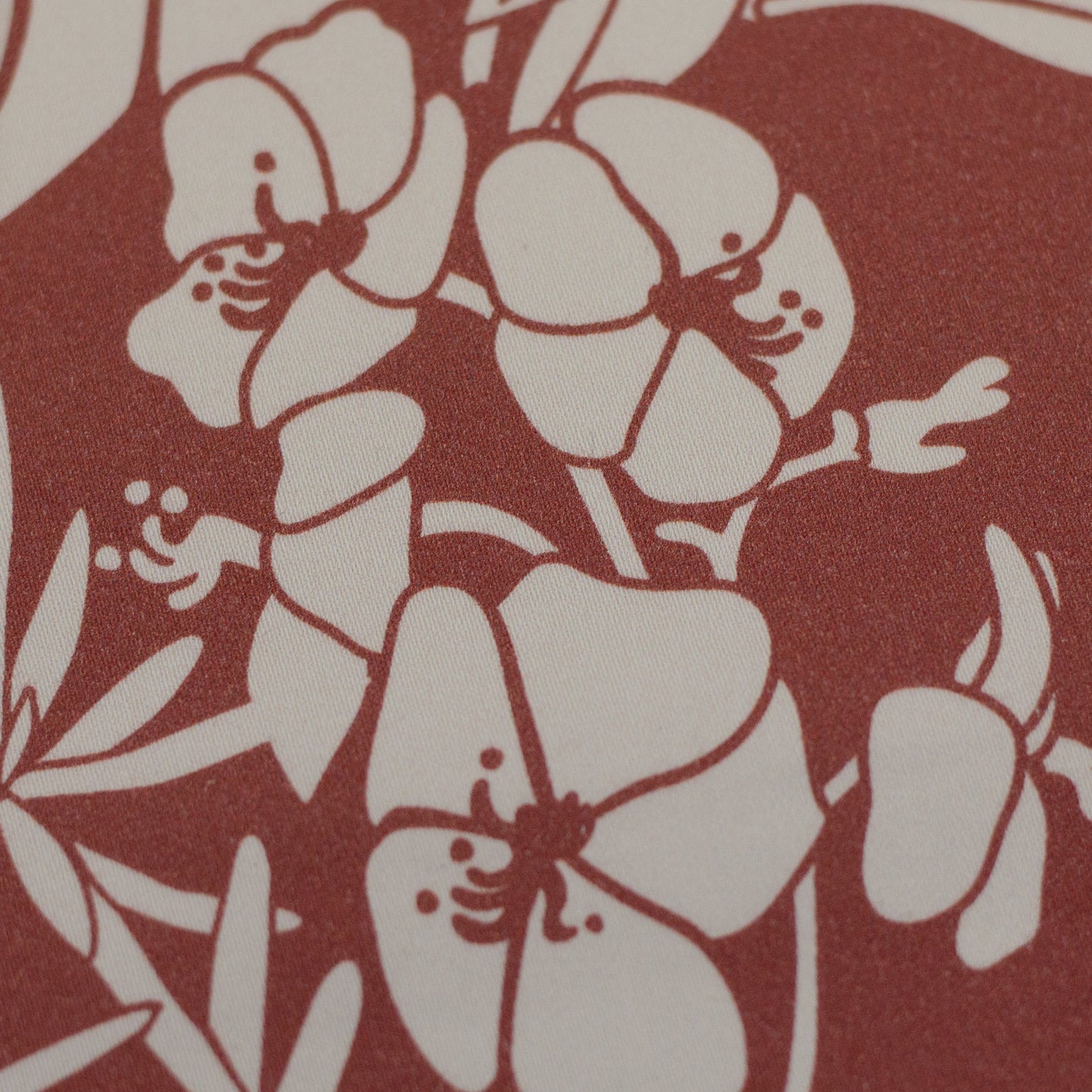 Baumwoll Stretch Bloom by Käselotti terrakotta