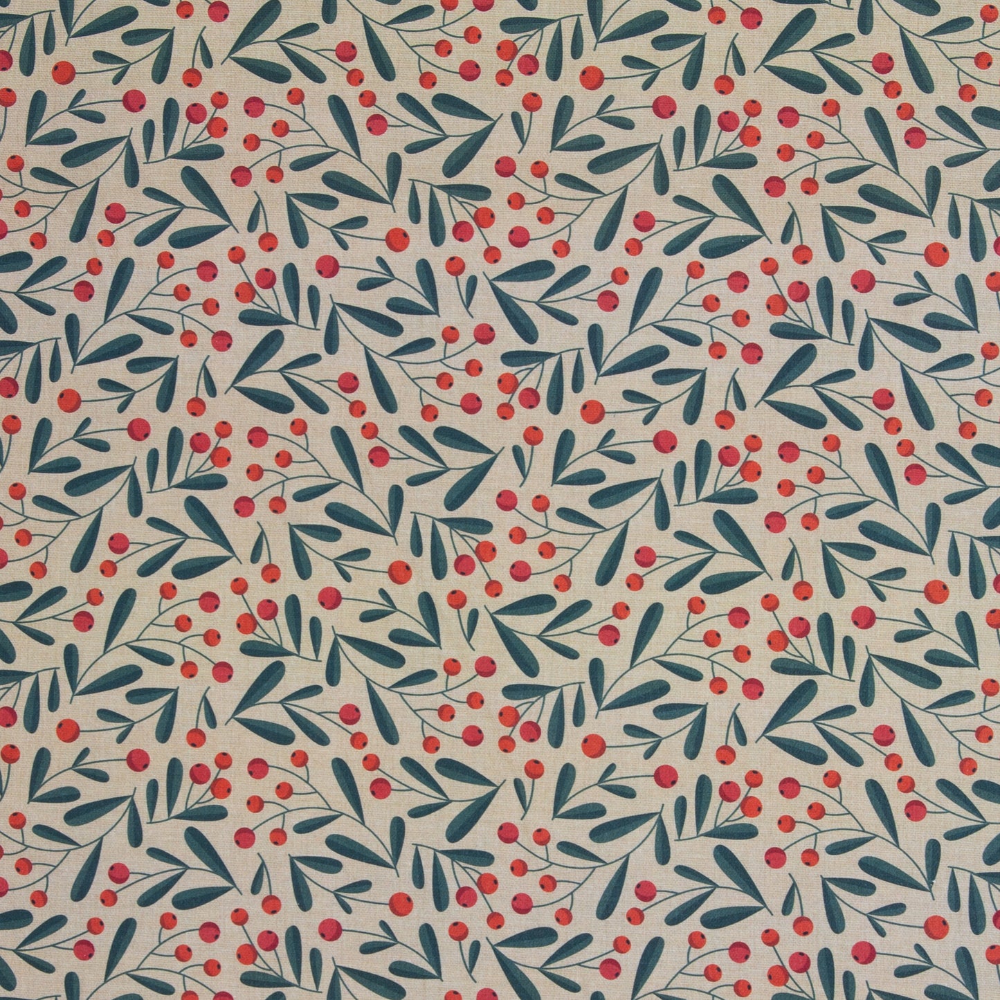 Canvas Weihnachten Zweige und Beeren