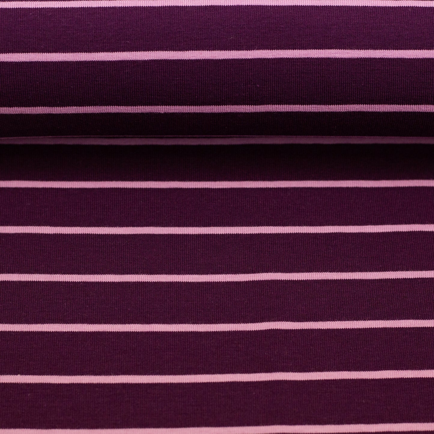 Jersey Streifen Isa dunkel beere rosa