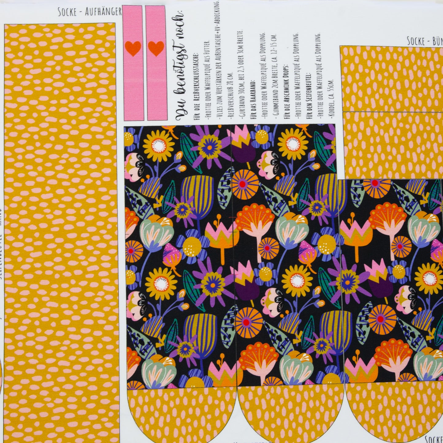 Panel Beauty Kit by Cherry Picking Autumn Flowers schwarz 1 Stück