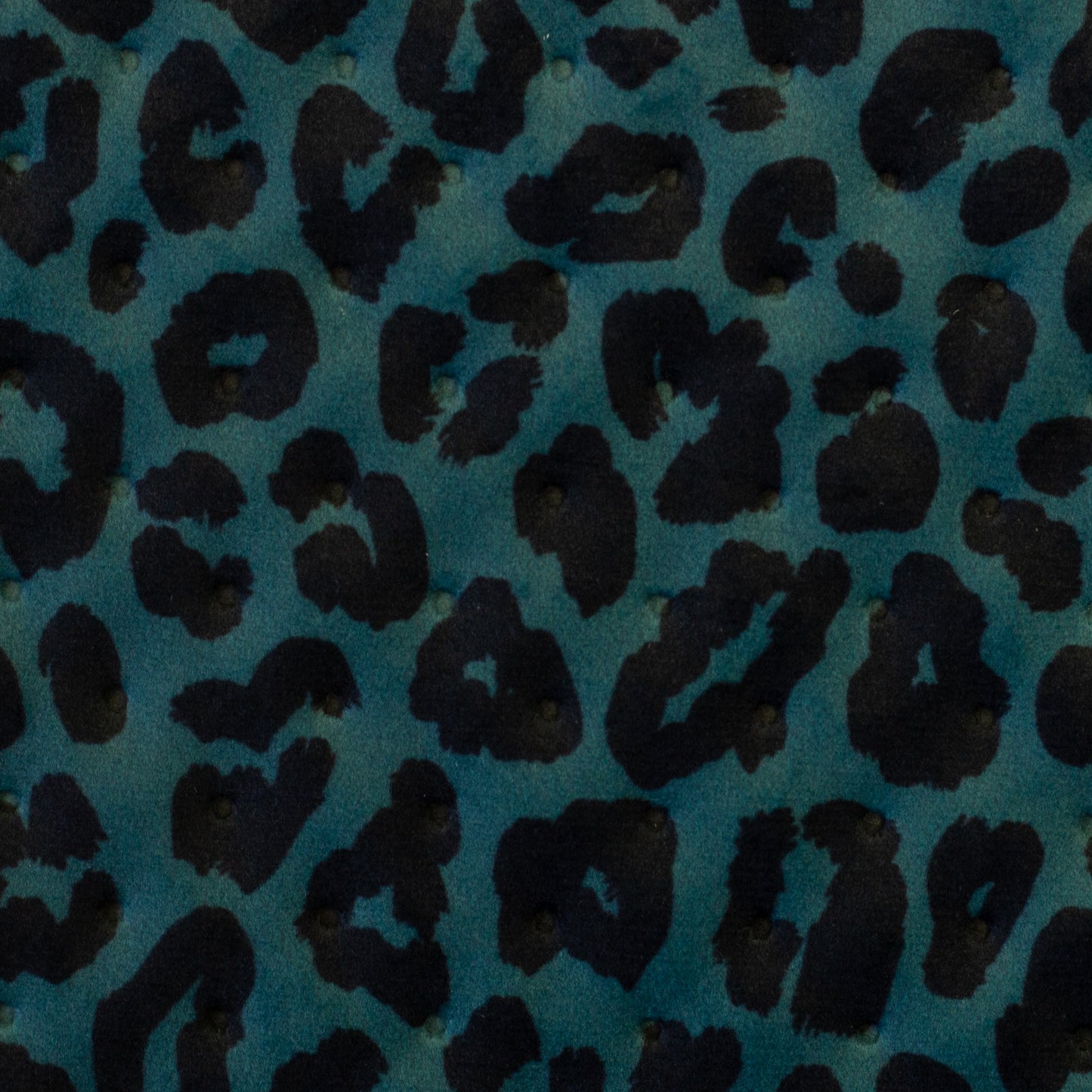 Stepper Samt Samos Leo Animalprint petrol schwarz