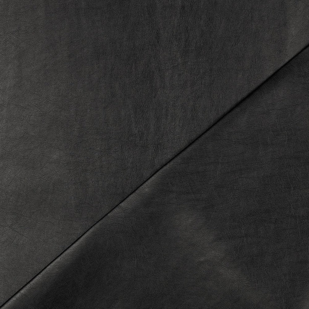 Kunstleder dunkel anthrazit metallic