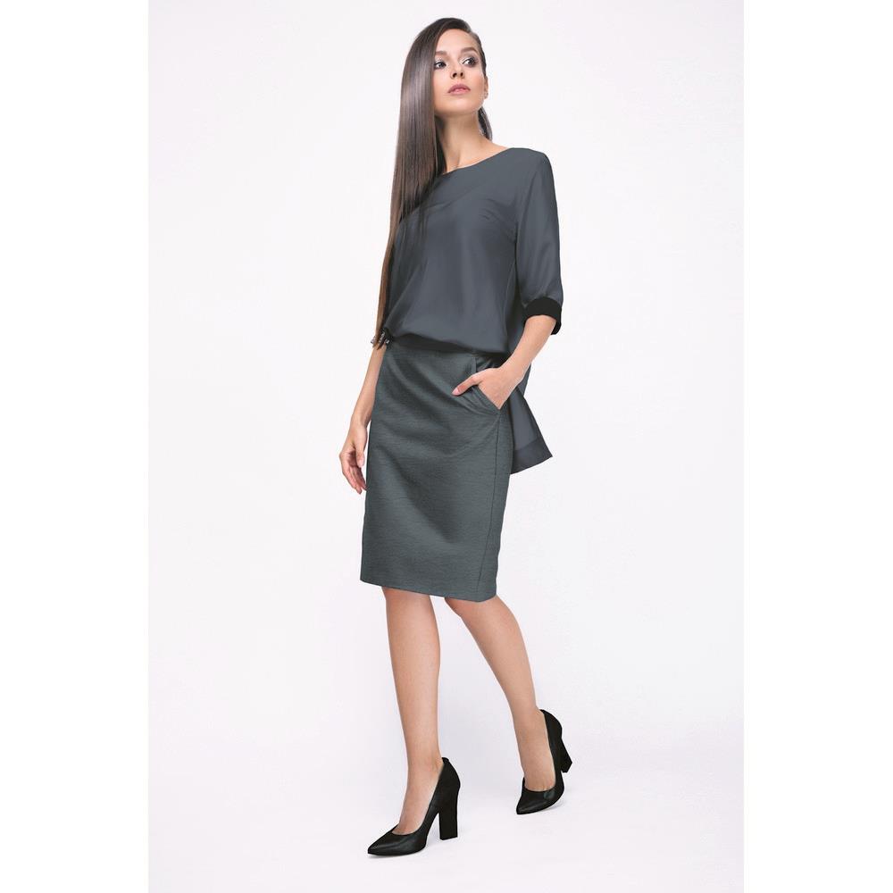 Kunstleder dunkel anthrazit metallic