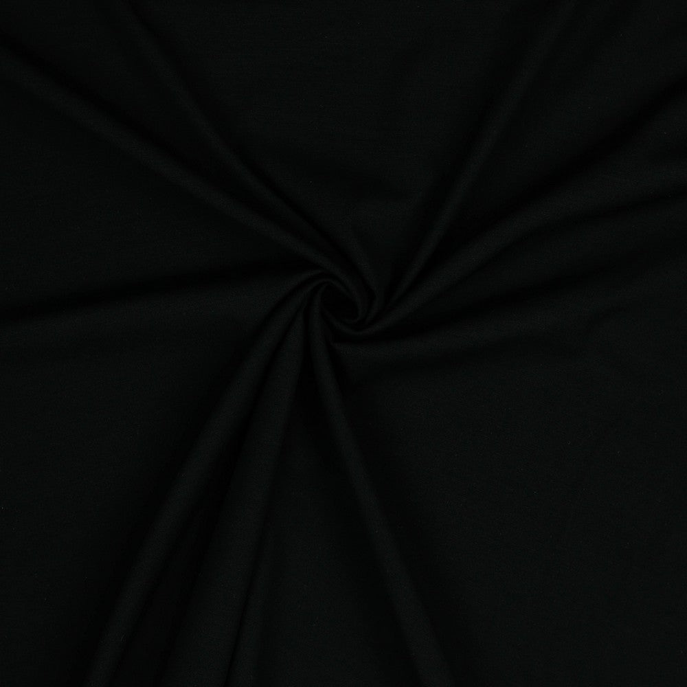 Viskose Bluse Stretch uni schwarz