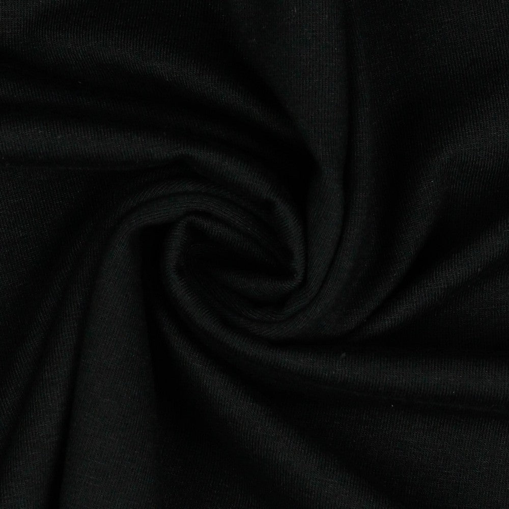 Jersey uni schwarz