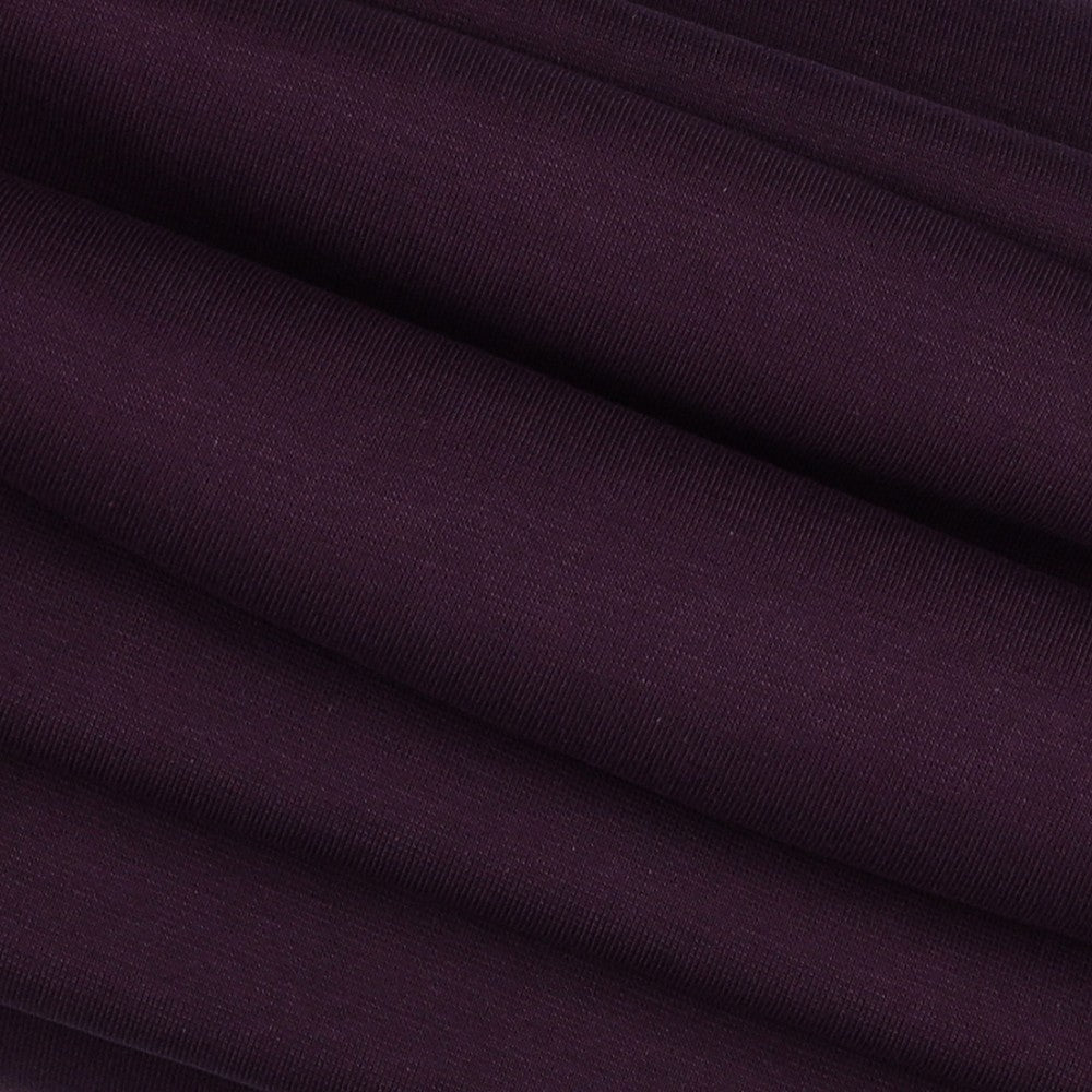 Bündchen uni dunkel aubergine