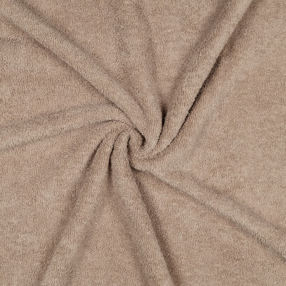 Kuschel Frottee Bambus taupe natural