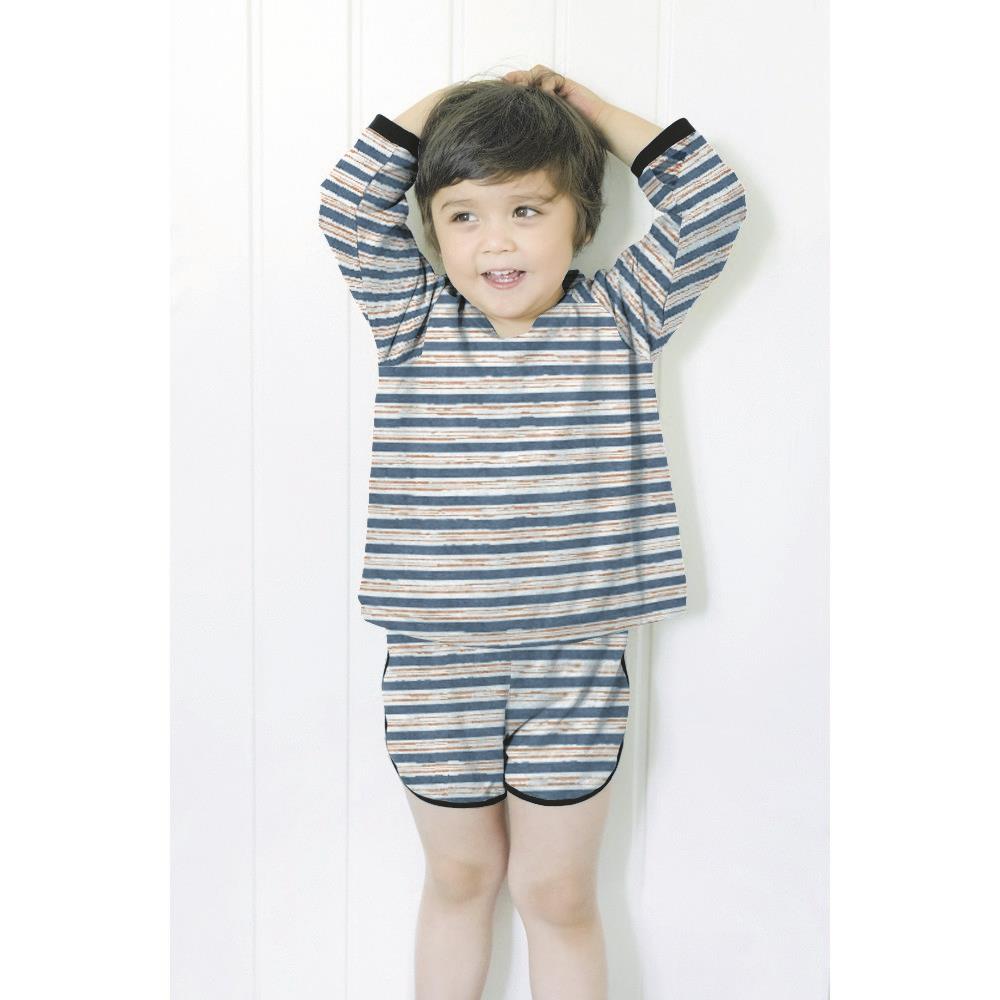 Sweat digital Streifen smaragd