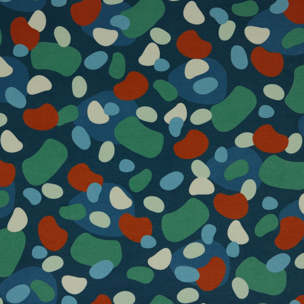 Softshell bunte Flecken navy