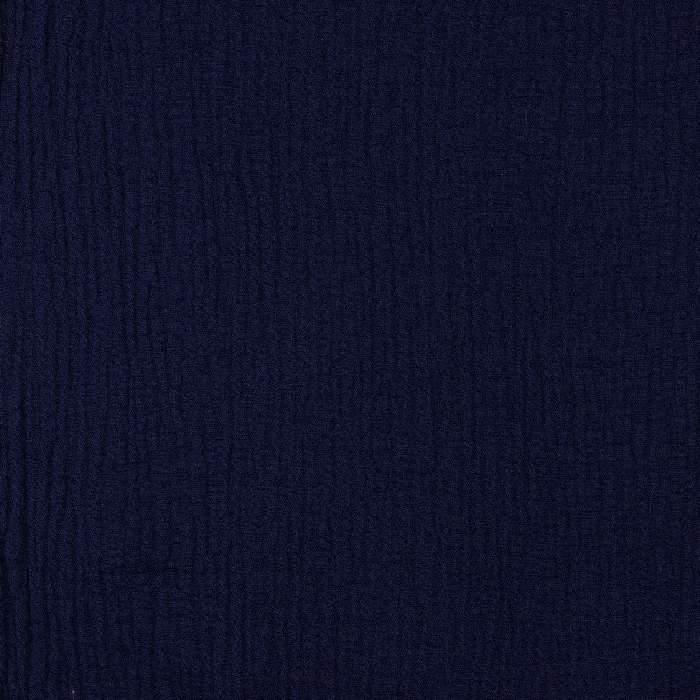 Musselin uni dunkelblau