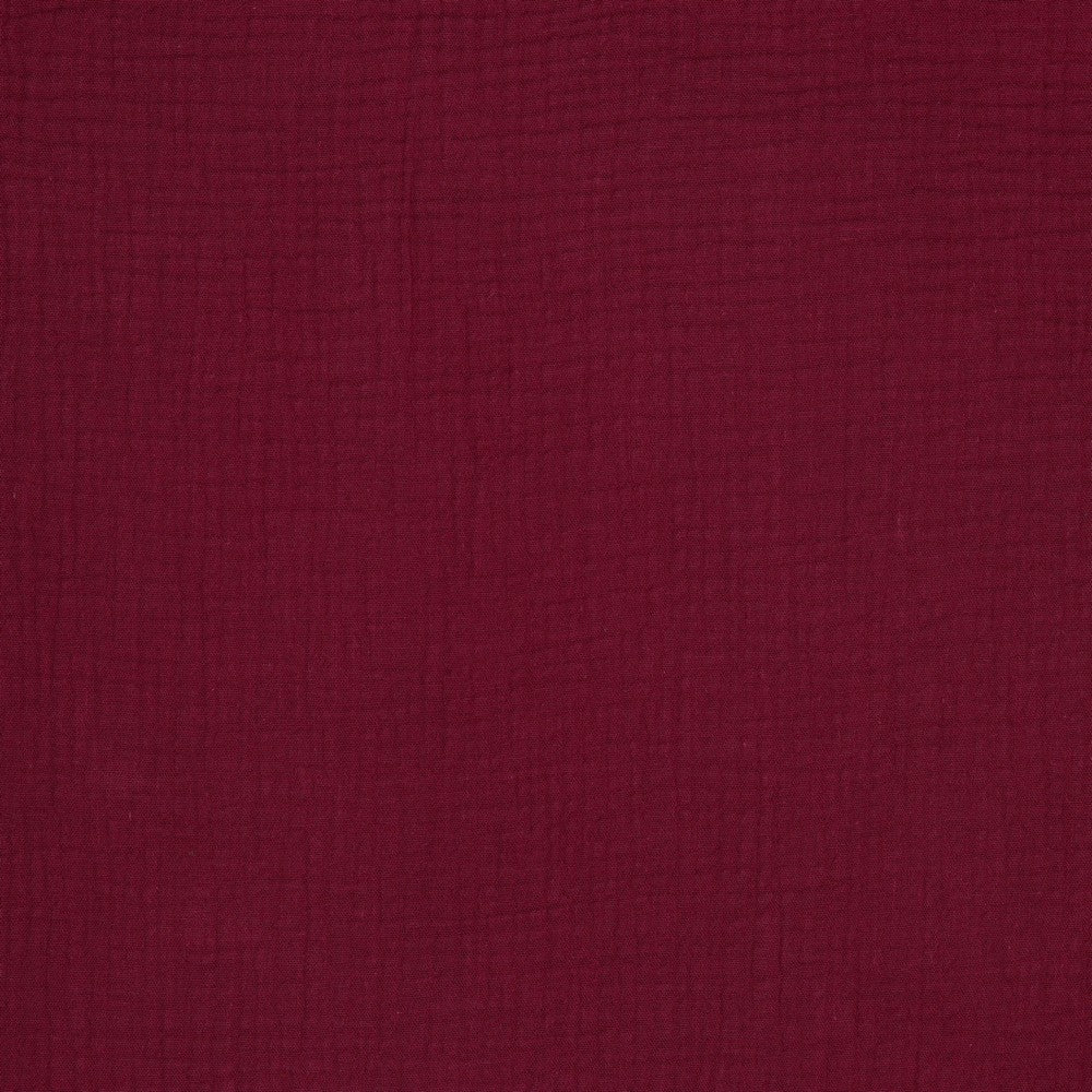 Musselin uni dunkel beere