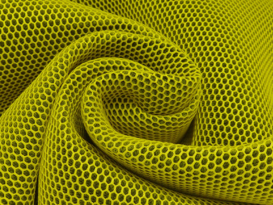 Netz 3D Mesh mit Geweberücken gelb