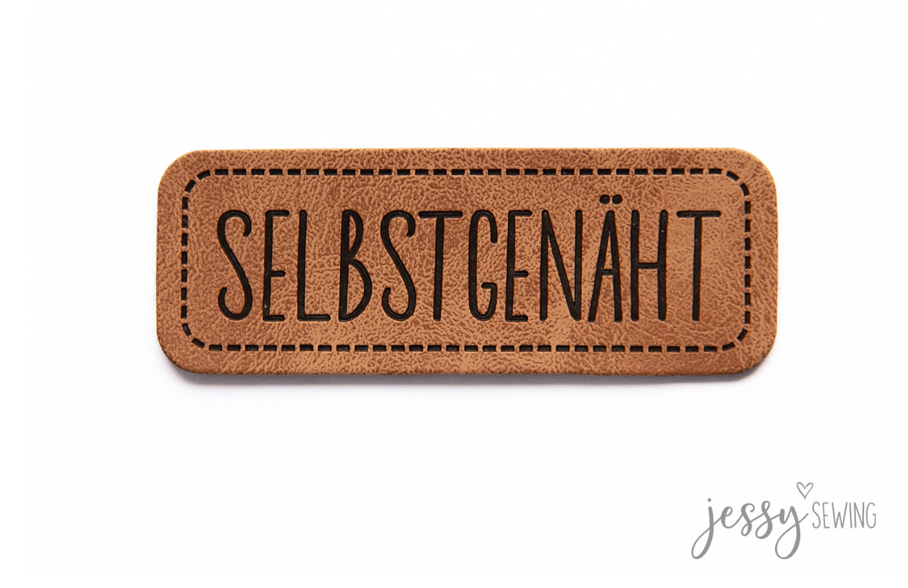 Label Kunstleder "Selbstgenäht"