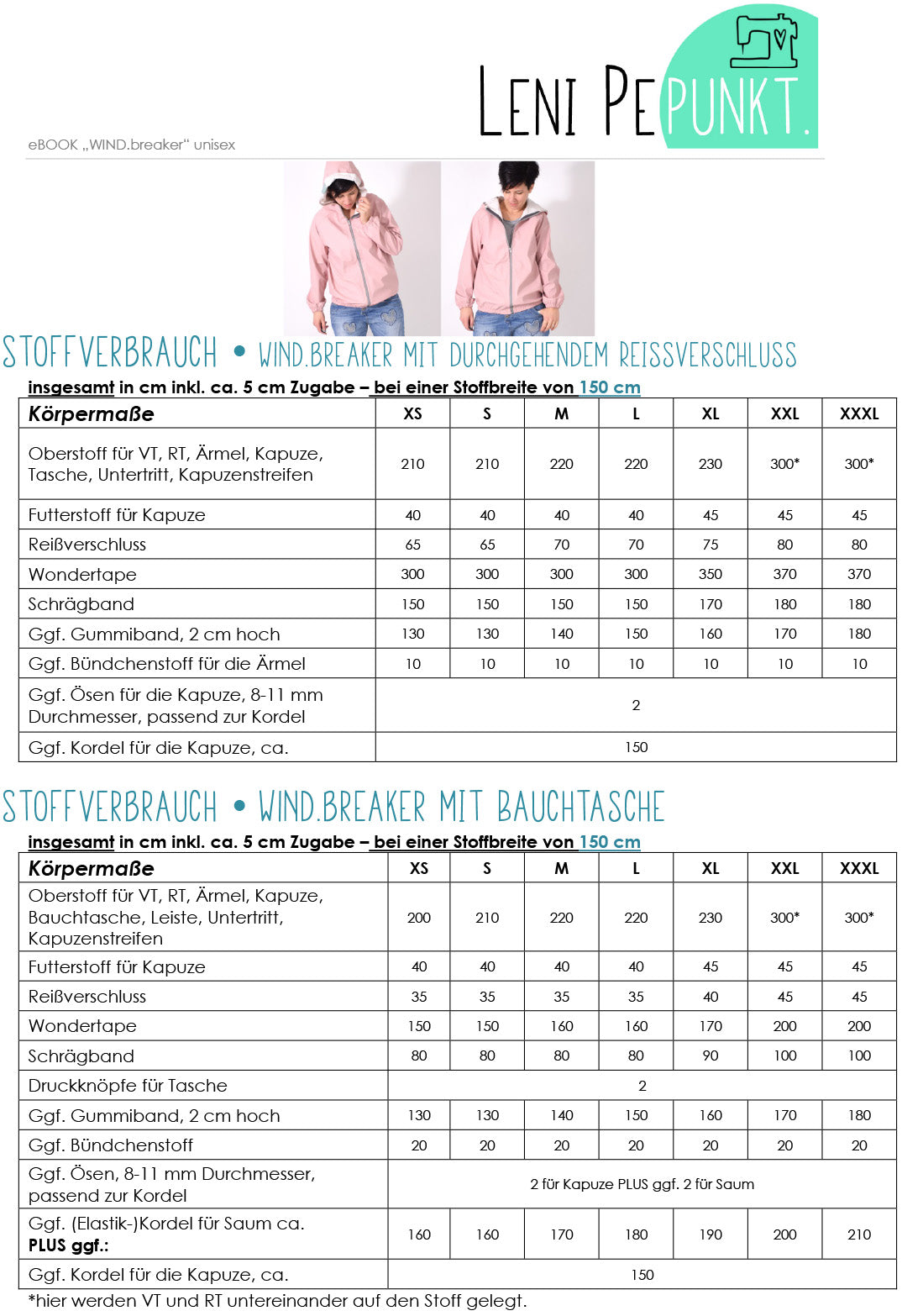 Workshop Windbreaker Damen - 20.10. UND 03.11.2023