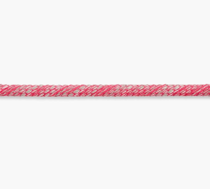Kordel 6mm pink grau