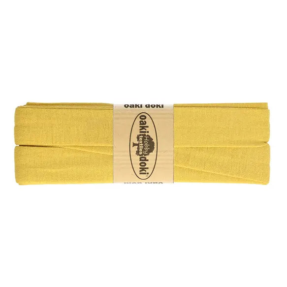 Jersey Schrägband 40/20mm Coupon senfgelb