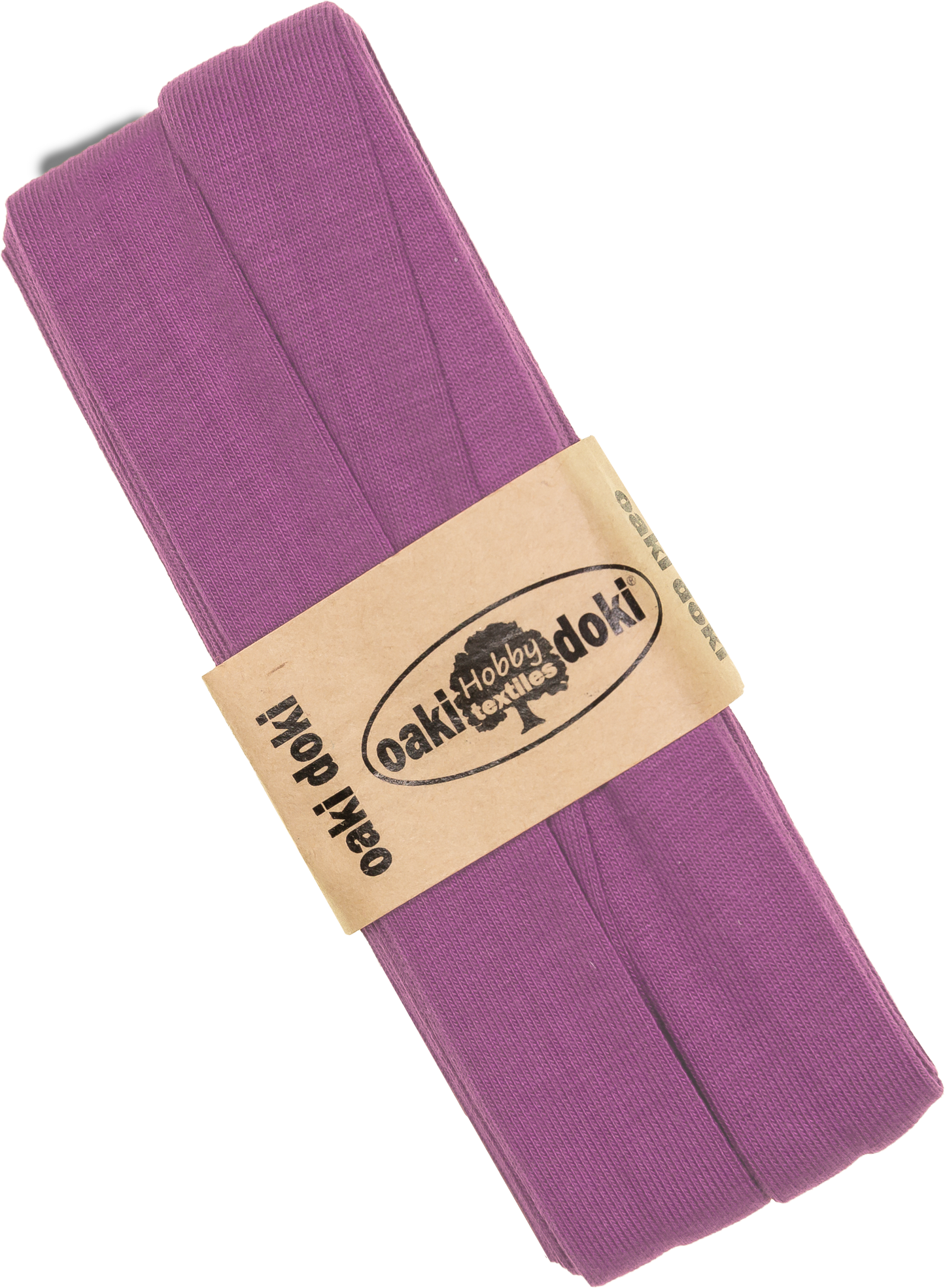 Jersey Schrägband 40/20mm Coupon orchidee