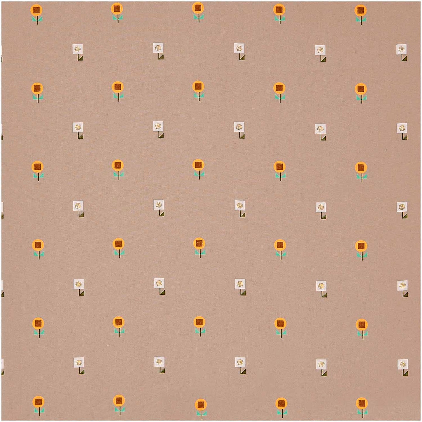 Baumwolle puder Pixel Blumen neon- Rico Design