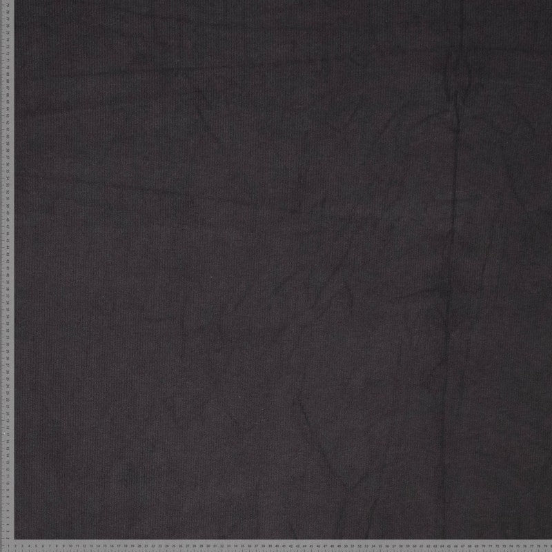 Rippenjersey Double Brushed superweich schwarz